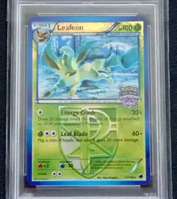 LEAFEON 11/116 NA STATE CROSSHATCH PROMO POKEMON BLACK WHITE PLASMA FREEZE - Image 1