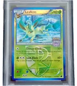 LEAFEON 11/116 NA STATE CROSSHATCH PROMO POKEMON BLACK WHITE PLASMA FREEZE - Image 2