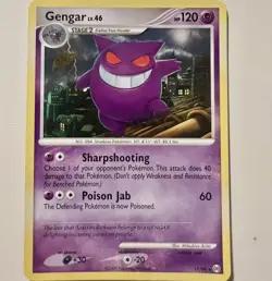 Pokemon TCG Gengar Lv. 46 17/99 Platinum Arceus Regular Rare Vintage 2009 - Image 1