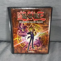 1996 Vintage Yu-Gi-Oh! TCG Yugi Moto Yami Yugi 4 Pocket Binder Konami - Image 1
