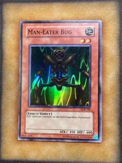 Yugioh Man-Eater Bug LOB-108 Super Rare 2012 Print NM - Image 1
