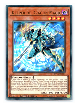 Keeper of Dragon Magic - CT15-EN004 - Ultra Rare Limited Edition Yugioh - Image 1