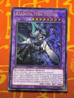 YUGIOH AZAMINA MOA REGINA ULTRA RARE 1ST NM ROTA-EN033 - Image 1