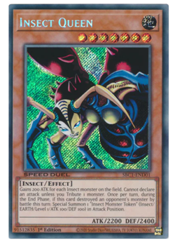 Insect Queen (Secret Rare) SBC1-END01 Secret Rare YuGiOh - Image 1