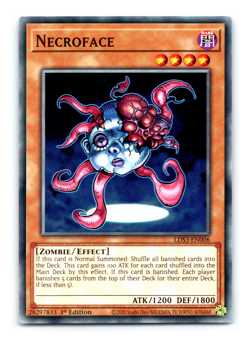 Necroface - LDS3-EN006 - Common - 1st Edition - Yugioh - Image 1