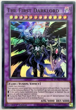 ROTD-EN040 The First Darklord - Super Rare 1st Edition Near Mint YuGiOh Card - Image 1