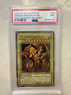 PSA 9 Yugioh The Winged Dragon of Ra GBI 003 Ultra Rare - Image 1