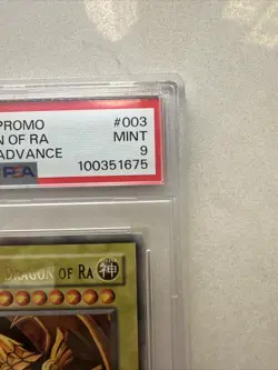 PSA 9 Yugioh The Winged Dragon of Ra GBI 003 Ultra Rare - Image 3