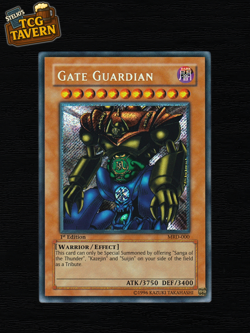 Yu-Gi-Oh Gate Guardian MRD-000 Metal Raiders 1st Edition Secret Rare AE 2002 - Image 1