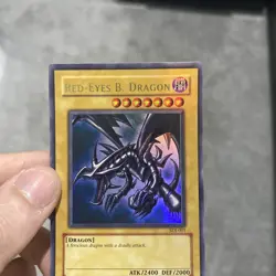 Yugioh Red-eyes B Dragon Sdj Unlimited Full Holo Bleed Nm - Image 4