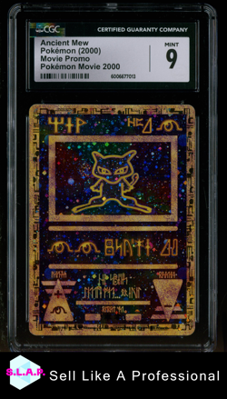 ANCIENT MEW MOVIE PROMO POKEMON 2000 ENGLISH HOLO CGC 9 - Image 1