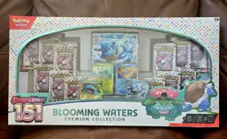 Pokemon 151 Blooming Waters Premium Collection TCG Note:Box has a rip and dents - Image 1