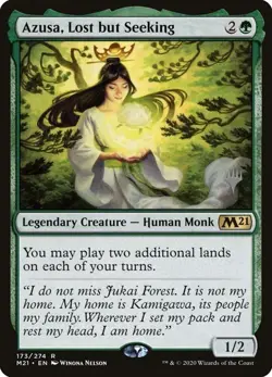 MTG M21 NM PW Stamped Azusa, Lost but Seeking - Image 1