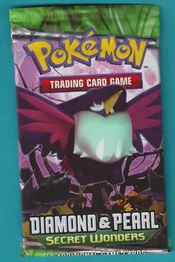 Pokemon "Secret Wonders" 10-Card Sealed Booster Pack (Honchkrow) X1 - Image 1