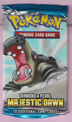 Pokemon "Majestic Dawn" 10-Card Sealed Booster Pack (Hippowdon) X1 - Image 1