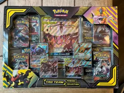 Pokemon TCG Tag Team Powers Collection Box Umbreon & Darkrai 8 Rarer Boosters - Image 1