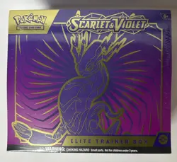 Pokemon TCG Scarlet And Violet ETB Elite Trainer Box Miraidon Factory Sealed Box - Image 1