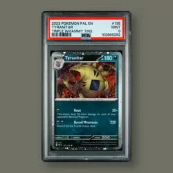 Tyranitar Cosmos Holo PSA 9 Triple Whammy Tin Promo Paldea Evolved Pokemon Card - Image 1