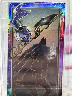 NON TCG Chinese Pokemon Elf Eif Origin Collection Tarot Death Chandelure Silver - Image 3
