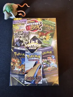 Pokemon MYSTERY Box:4 BOOSTER PACKS 1 In 5 VINTAGE PACK+A VINTAGE SLAB-LAST BOX! - Image 1
