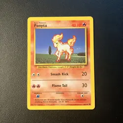 Ponyta - 60/102 - Pokemon Base Set Unlimited common Card WOTC LP - Image 1