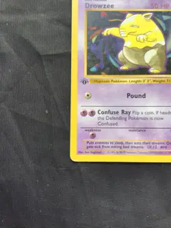 Pokemon Cards: Base Set 1st Edition Common: Drowzee 49/102 - Image 5