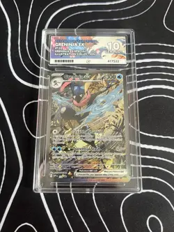 Pokemon TCG Greninja Ex SVP 132 Shrouded Fable Promo ACE 10 & ACE LABEL - Image 1