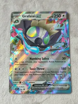 Pokemon TCG - SVP 100 Grafaiai Ex Black Star Promo - N/M Pokemon Promo Card - Image 1
