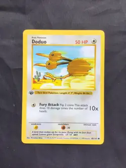 Pokemon Cards: Base Set 1st Edition Common: Doduo 48/102 - Image 1