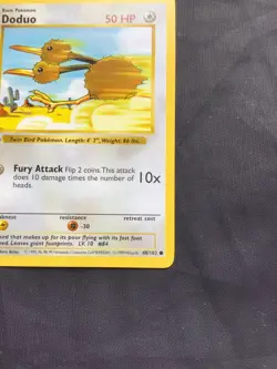 Pokemon Cards: Base Set 1st Edition Common: Doduo 48/102 - Image 4