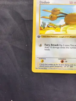Pokemon Cards: Base Set 1st Edition Common: Doduo 48/102 - Image 5