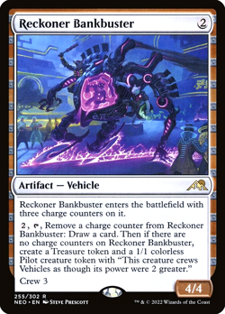 MTG Reckoner Bankbuster 255 Rare Foil Kamigawa Neon Dynasty - Image 1