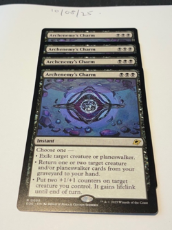 Magic the Gathering MTG Archenemy's Charm x4 Rare Cards NM/M Eternities - Image 1