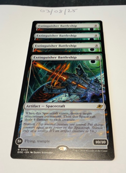 Magic the Gathering MTG Extinguisher Battleship x4 Rare Cards NM/M Eternities - Image 1