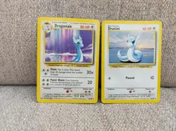 Pokemon TCG Dragonair Base Set Unlimited Rare Card 18/102 Regular With Dratini - Image 2