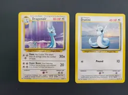 Pokemon TCG Dragonair Base Set Unlimited Rare Card 18/102 Regular With Dratini - Image 3