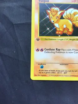 Pokemon Cards: Base Set 1st Edition Common: Vulpix 68/102 - Image 5