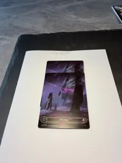 Magic the Gathering MTG Swamp Full Art x2 Land GALAXY FOIL Cards NM/M - Image 1