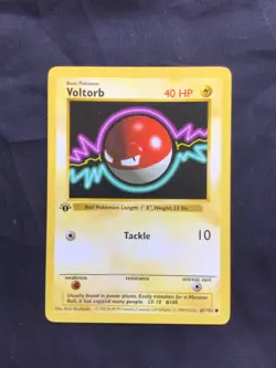 Pokemon Cards: Base Set 1st Edition Common: Voltorb 67/102 - Image 1