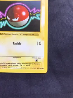 Pokemon Cards: Base Set 1st Edition Common: Voltorb 67/102 - Image 4