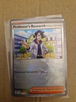 Pokemon TCG Prismatic Evolutions Professor's Research 125/131 Pokeball Card - Image 1