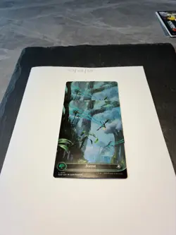 Magic the Gathering MTG Forest Full Art x2 Land GALAXY FOIL Cards NM/M - Image 1