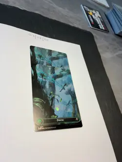 Magic the Gathering MTG Forest Full Art x2 Land GALAXY FOIL Cards NM/M - Image 2