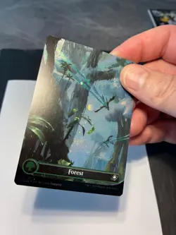 Magic the Gathering MTG Forest Full Art x2 Land GALAXY FOIL Cards NM/M - Image 3
