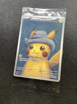 SEALED Van Gogh Pikachu With Grey Felt Hat SVP 085 Promo Alt Art Pokemon Card - Image 1