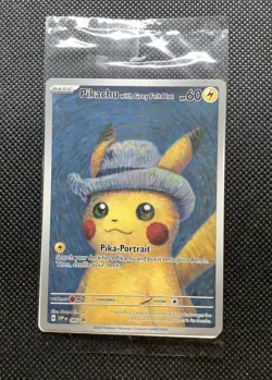 SEALED Van Gogh Pikachu With Grey Felt Hat SVP 085 Promo Alt Art Pokemon Card - Image 3