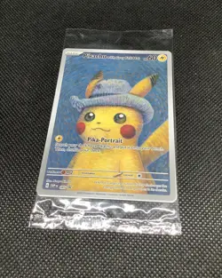 SEALED Van Gogh Pikachu With Grey Felt Hat SVP 085 Promo Alt Art Pokemon Card - Image 4