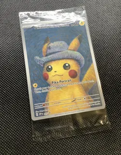 SEALED Van Gogh Pikachu With Grey Felt Hat SVP 085 Promo Alt Art Pokemon Card - Image 5