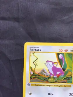 Pokemon Cards: Base Set 1st Edition Common: Rattata 61/102 - Image 2
