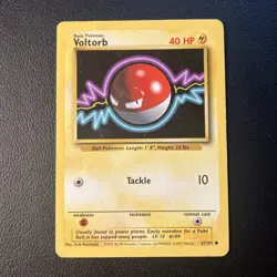 Voltorb - 67/102 - Pokemon Base Set Unlimited common Card WOTC LP - Image 1